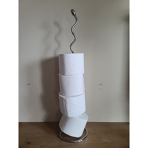 Toilet Paper Roll Holder Stand - Picture 1 of 10